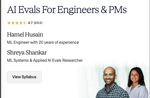 AI Evals For Engineers & PMs